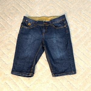 Dareon Jeans Blue Denim Stretch Bermuda Shorts, 9/10